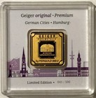 5 Gram .9999 Fine Gold Geiger Premium German Cities Hamburg Limited Edition... — photo 1