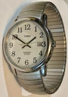 timex indiglo wr 30 Mens Vintage Silver Tone Watch Runs