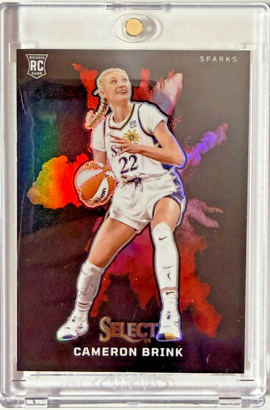 2024 WNBA PANINI ROOKIE CAMERON BRINK SELECT COLOR BLAST SSP LOS ANGELES SPARKS