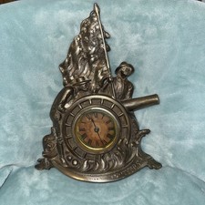 Pendule gousset canon soldat volontaire de la guerre espagnole américaine mécanisme d'origine