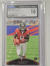 2011 Topps Prime #52 Julio Jones Graded Rookie Card CGC 10 Gem Mint RC ?. rookie card picture