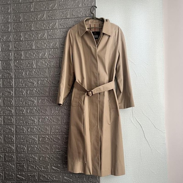Women Grenfell Trench Coat Beige Cotton S