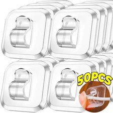 Damage Free Hanging Strips Clips Hooks Self Adhesive Stick On Wall Picture