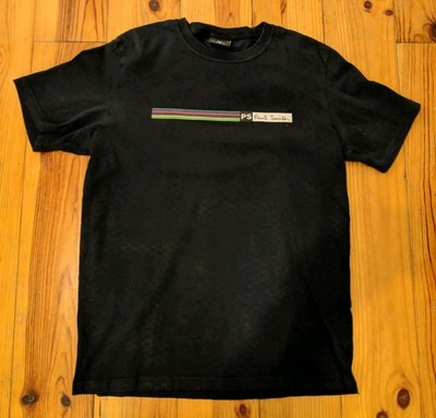 PAUL SMITH HERREN T-SHIRT DUNKELBLAU BIO BAUMWOLLE SEHR GUTER ZUSTAND GR M