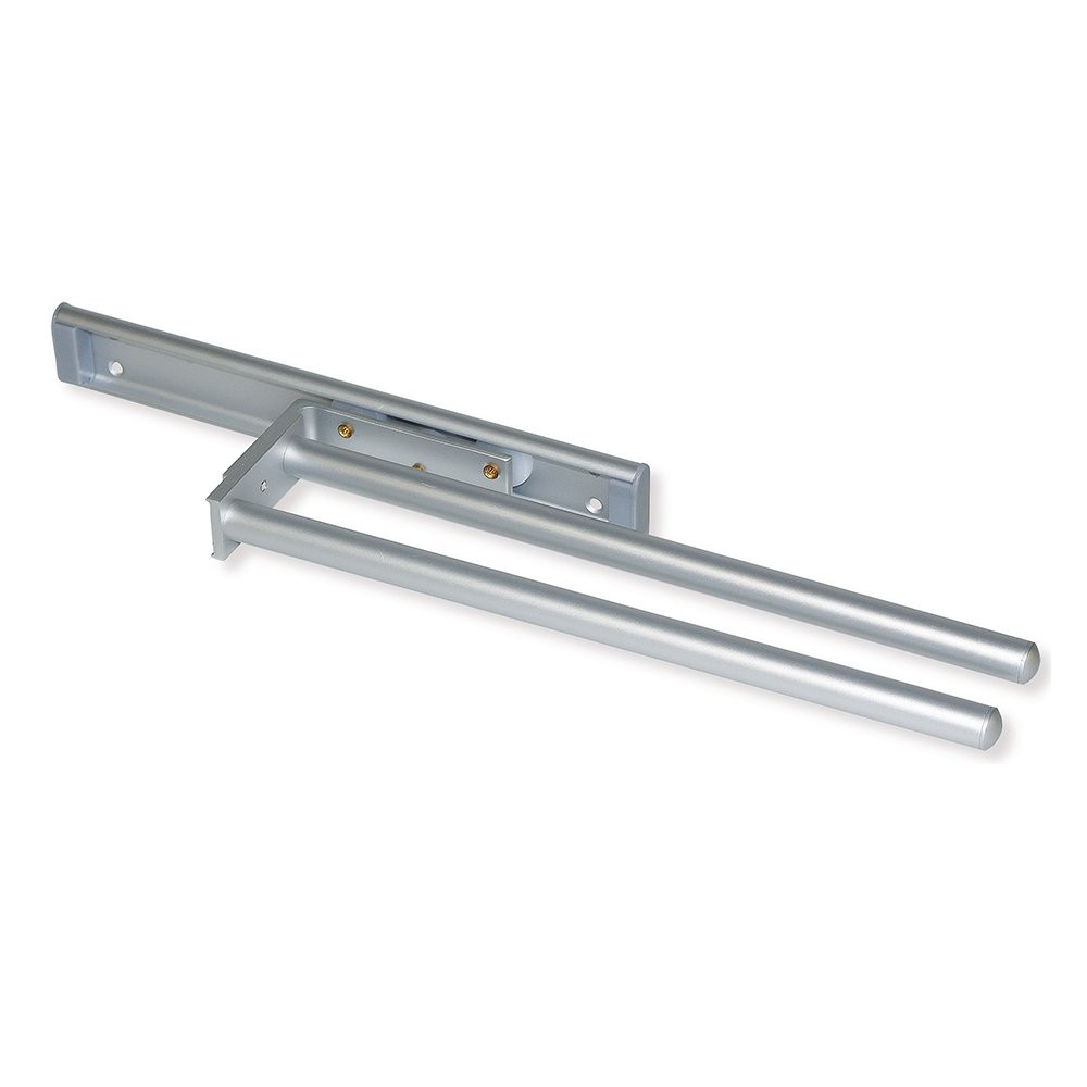 Porte-serviettes extensible haut de gamme en laiton blanc minimaliste
