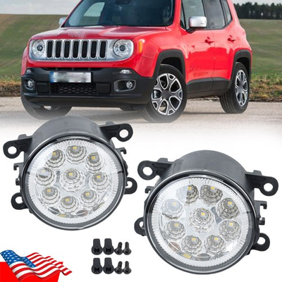 #ad #ad For Jeep Renegade 2015 2019 2020 LED PAIR Bumper Fog Light Driving Lamp Light $20.11