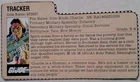 Vintage 1984 GI Joe Tracker Spirit File Card