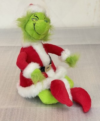 Grinch Plush Dr Seuss How the Grinch Stole Christmas Universal Studios 7'' READ