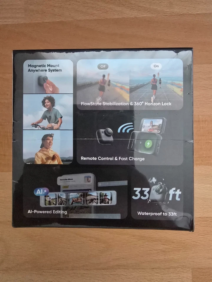 Insta360 GO Ultra Action Camera Standard Bundle Black - NEW & SEALED - SEE VIDEO - Image 4 of 4