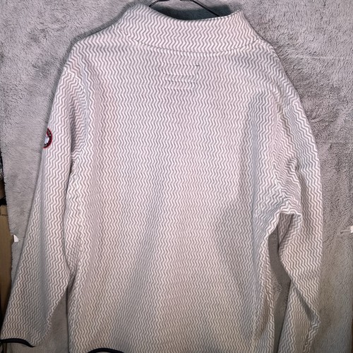 NUEVO CON ETIQUETAS Canada Weather Gear 1/4 Cremallera Pullover Polar Para Hombre Talla XL Zigzag Chevron - Imagen 7 de 9