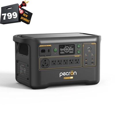 PECRON F3000LFP Portable Power Station 3072Wh 3600W Solar Generator Home Backup
