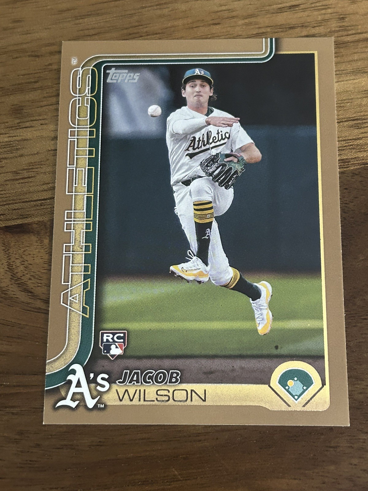 2025 Topps Series 1 - Jacob Wilson #314 Gold /2025 (RC) A’s