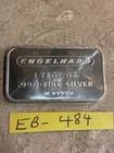1 ENGELHARD 1 OZ. .999 FINE SILVER BAR "LOW NUMBER"
