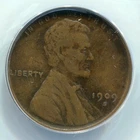 1909-S Lincoln 1c Cent - ANACS VF20