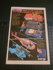 Superman Supermobile Corgi Vintage 1981 Print Ad 7X10 Vintage 
