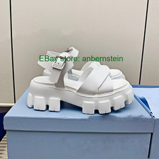 Summer 2026 Thick-Soled Rubber Sandals Fashion Cross Platform Sandals Size 35-41