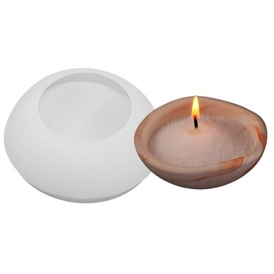 Mini Bowl Mold, Round Tray Silicone Molds for Plaster Cast Concrete Cement, S...