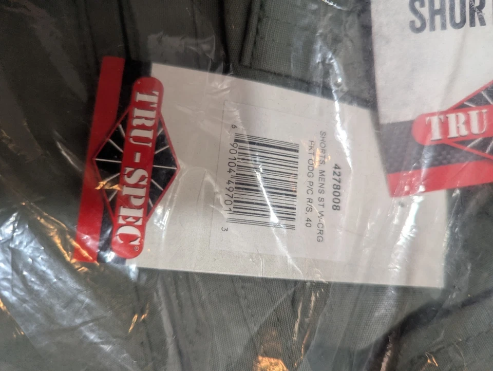 NUEVO TRU-SPEC Serie 24-7 Pantalones Cortos Carga Para Hombres 40 OD Verde Ripstop Teflón Táctico Foto 3 de 4
