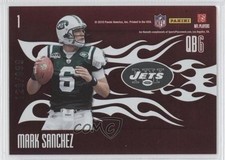 2010 Donruss Elite Passing the Torch Red /999 Joe Namath Mark Sanchez #1 HOF 0l2