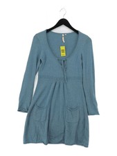 White Stuff Jumper Midi Dress UK10 in Blue