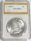 1891 S MORGAN "UNC"🛑🛑 LUSTEROUS / CRISP WHITE / LOW MINTAGE 5,296,000💥💥✅