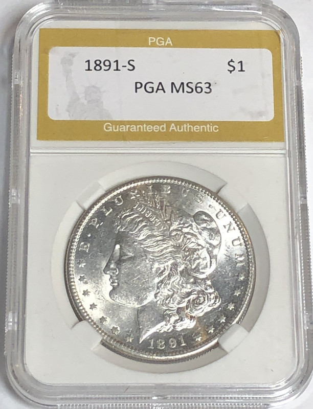 1891 S MORGAN "UNC"🛑🛑 LUSTEROUS / CRISP WHITE / LOW MINTAGE 5,296,000💥💥✅