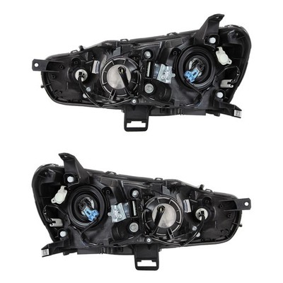 NEW PAIR OF HEADLIGHTS COMPATIBLE WITH MITSUBISHI LANCER EVOLUTION MR 2009-14