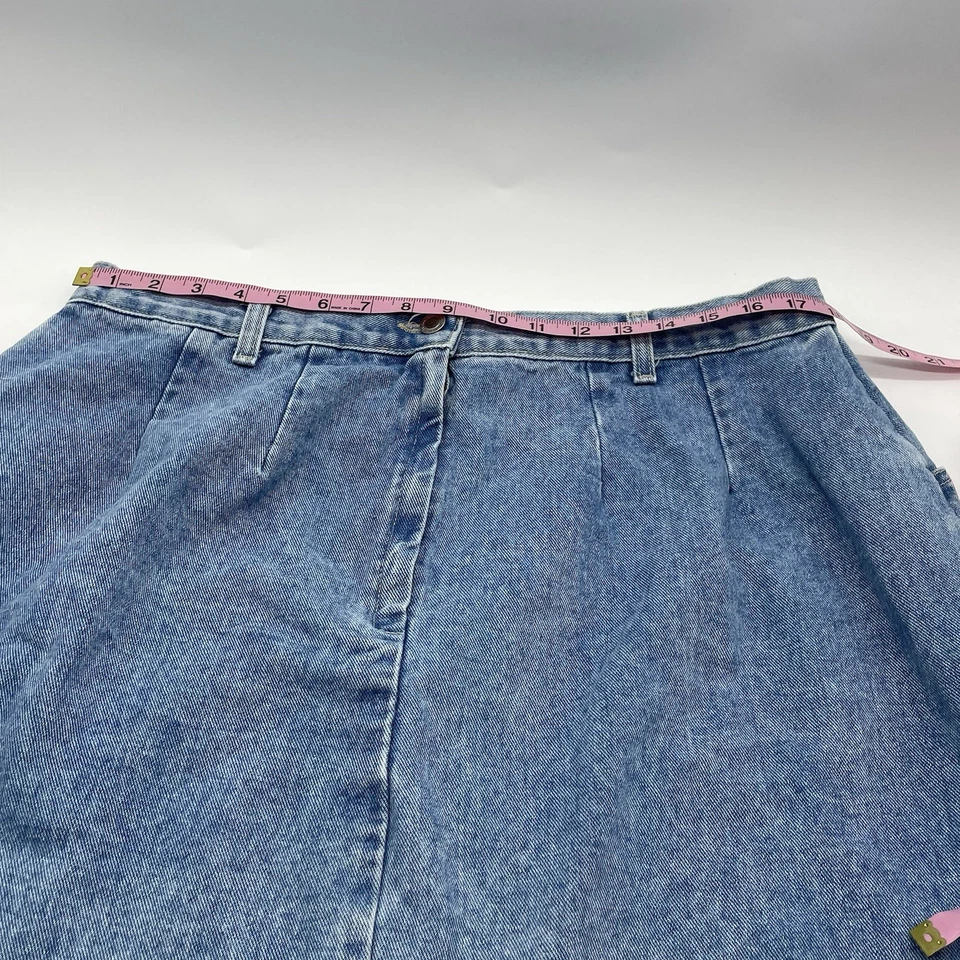 Falda vaquera St Johns Bay para mujer talla 20 azul denim longitud midi vintage EE. UU. AÑOS 90 Foto 2 de 4