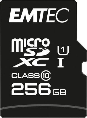 Emtec EliteGold microSDXC 256GB Kit, UHS-I U1, Class 10