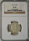 1914 Barber Quarter, NGC XF40