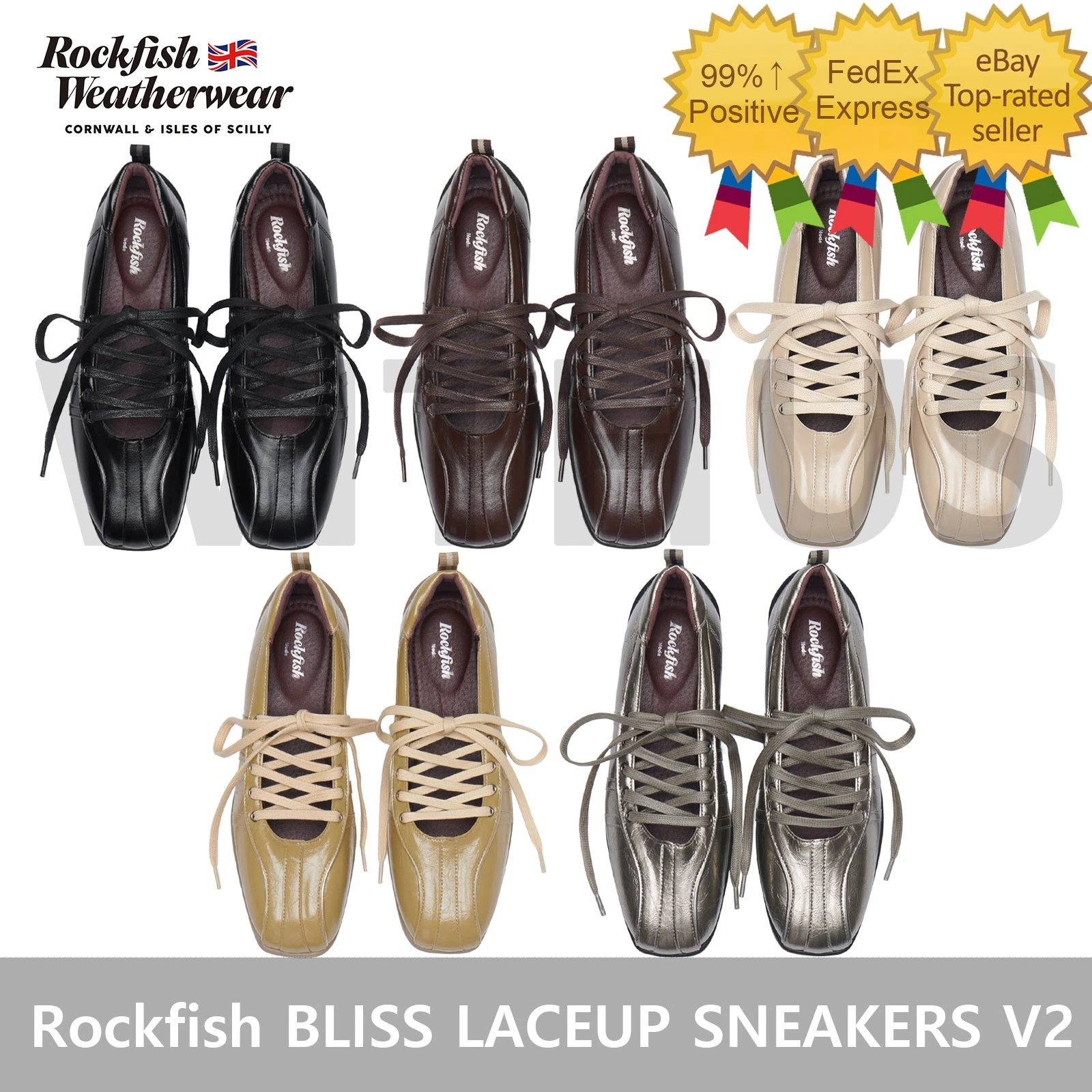 みみ【Rockfish】BLISS LACEUP SNEAKERS Rockfish Weatherwear BLISS LACEUP SNEAKERS - 5 Colors= | eBay