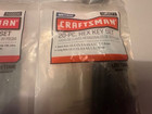 NEW - 4 SETS OF CRAFTSMAN 20 PC - LONG & SHORT/ METRIC / SAE HEX WRENCH KEY SETS — photo 2