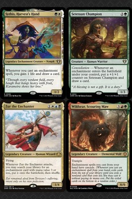 mtg commander shrine deck MTG Commander Deck EDH Deck Hei Bai, Forest Guardian 100 Magic Cards Custom  Deck Shrines Enchantments 5 Color Avatar: The Last Airbender