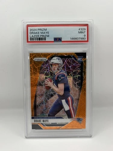 2024 Panini Prizm - Rookies Drake Maye #329 Lazer Prizm (RC)