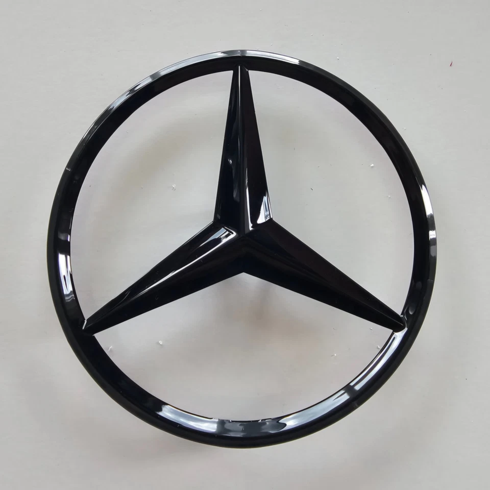 Logo Stemma Baule Posteriore 80mm COMPATIBILE MERCEDES Classe A W176 W177 W204 - Immagine 2 di 3