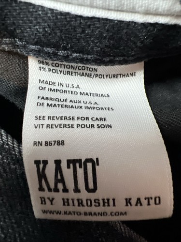 Hiroshi Kato Jeans The Pen Slim Black Denim Raw Selvedge Skinny Men’s 34 - Picture 11 of 16