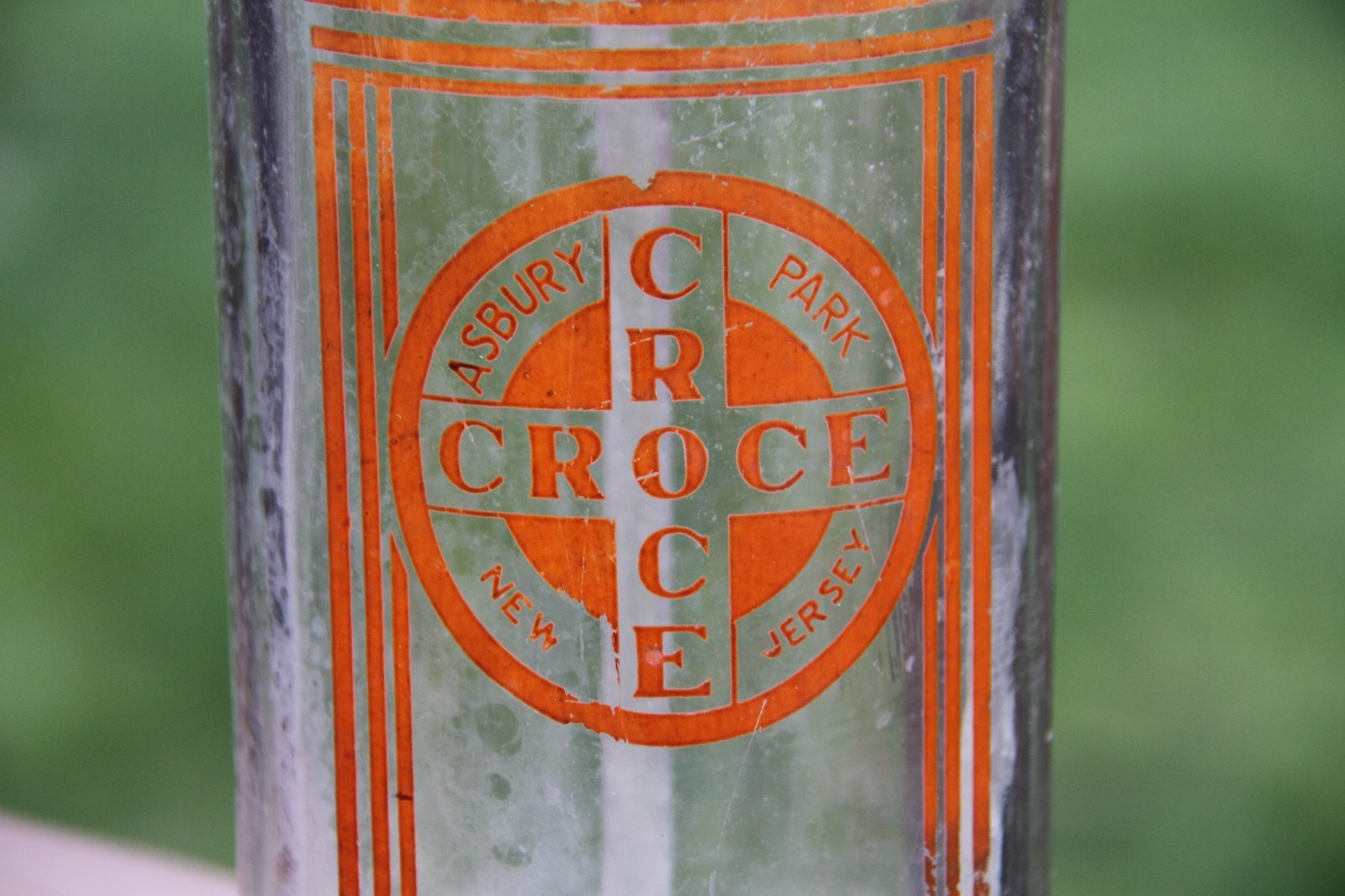 ORIGINAL CROCE & CROCE ASBURY PARK SELTZER JERSEY SHORE BOTTLE BELMAR RARITAN