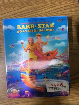 Barb & Star Go To Vista Del Mar (Blu-ray/DVD, 2021) w/ Slipcover New Sealed