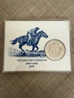 Nevada Pony Express Commemorative Silver Medallion 1 Tr. Oz .999 Silver