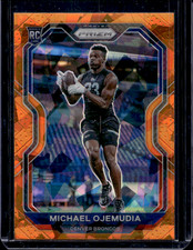 2020 Panini Prizm Orange Ice  Michael Ojemudia Rookie #317