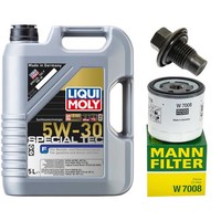 MotoröL Filter Set 5W-30 5 Liter + ÖLablassschraube FüR Ford C-Max II Volvo V60