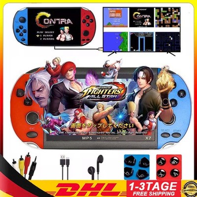 X7 Handheld Spielkonsole 1000 Spiele MP4 4.3'' Video Game Consoles 8GB 2025