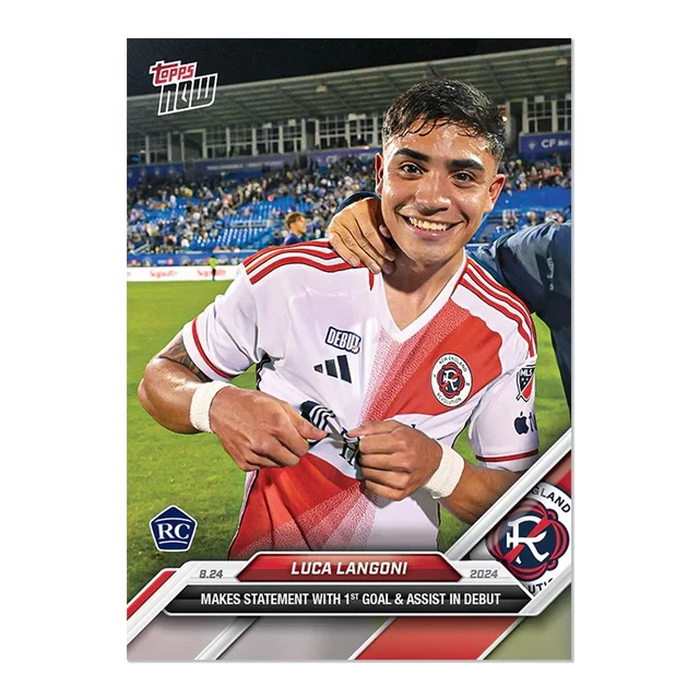 2024 Topps Now MLS 114 LUCA LANGONI NEW ENGLAND REVOLUTION ROOKIE
