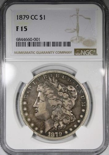 1879-CC Morgan Dollar NGC F15 Circulated Better Date $1