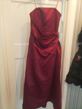Ladies Wedding Collection Size 10 Purple Sleeveless Strapless Lined Dress
