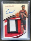 2020-21 Panini Immaculate Coby White Premium Patch Auto Autograph Red #/5 Bulls