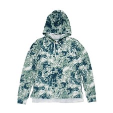 Women's Under Armour UA Rival Terry Printed Hoodie Tie Dye Print , Opal Green
