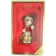 Christmas Lenox Disney Skiing Mickey Ornament 1st in Series 2004 New In Box 5D