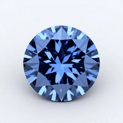 #ad 3 Ct Natural Royal Blue Diamond Round Cut 9.50 mm VVS1 D Grade Certified Z54 $49.98