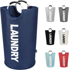 DOKEHOM 125L X-Large Collapsible Washing Laundry Basket Bag 7 Colors for Bedro